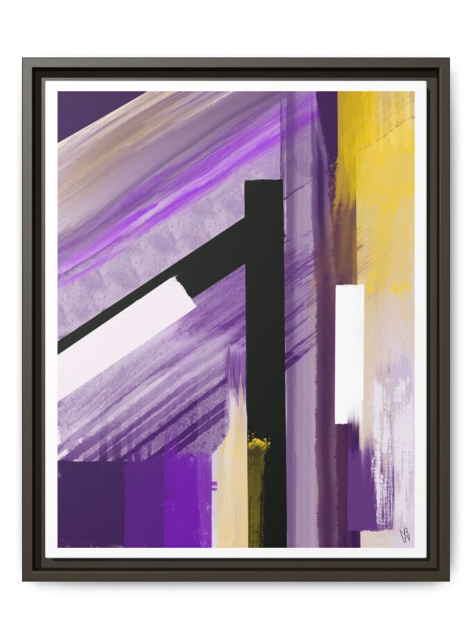 Lilac Canvas, Framed