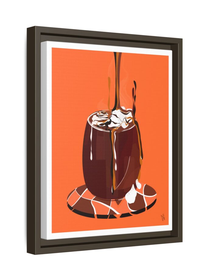 Hot Chocolate Canvas, Framed