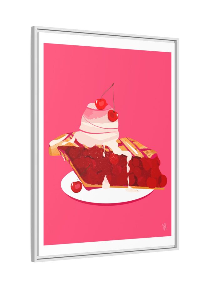Cherry Pie Canvas, Framed