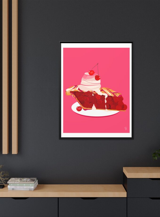Cherry Pie Canvas, Framed