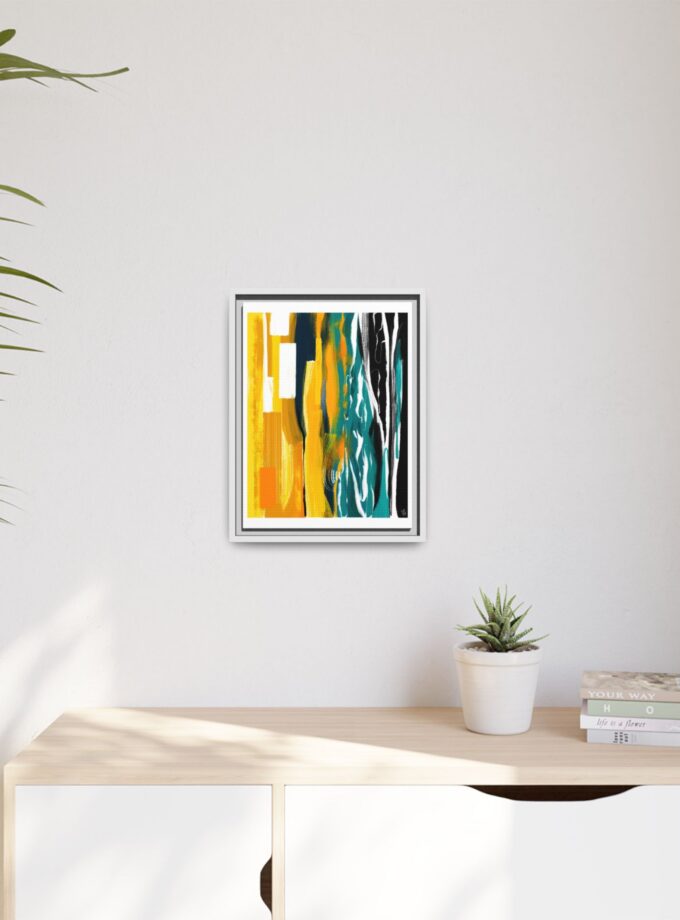 Midnight Swim Canvas, Framed