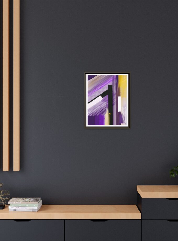 Lilac Canvas, Framed