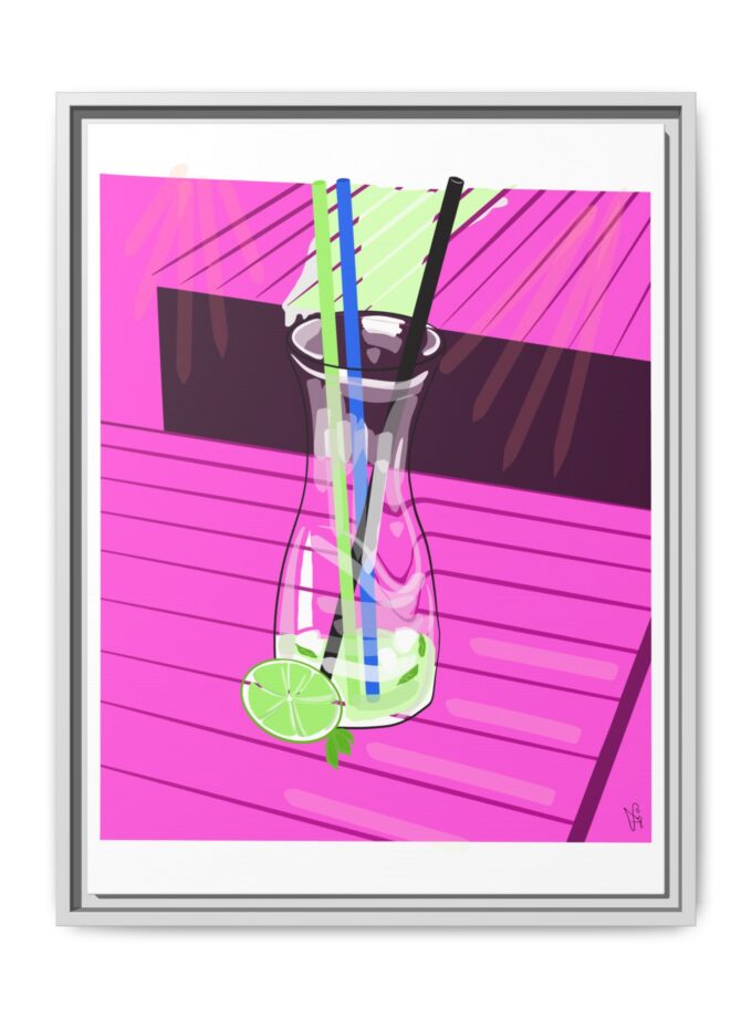 Mojito In Starigrad Canvas, Framed