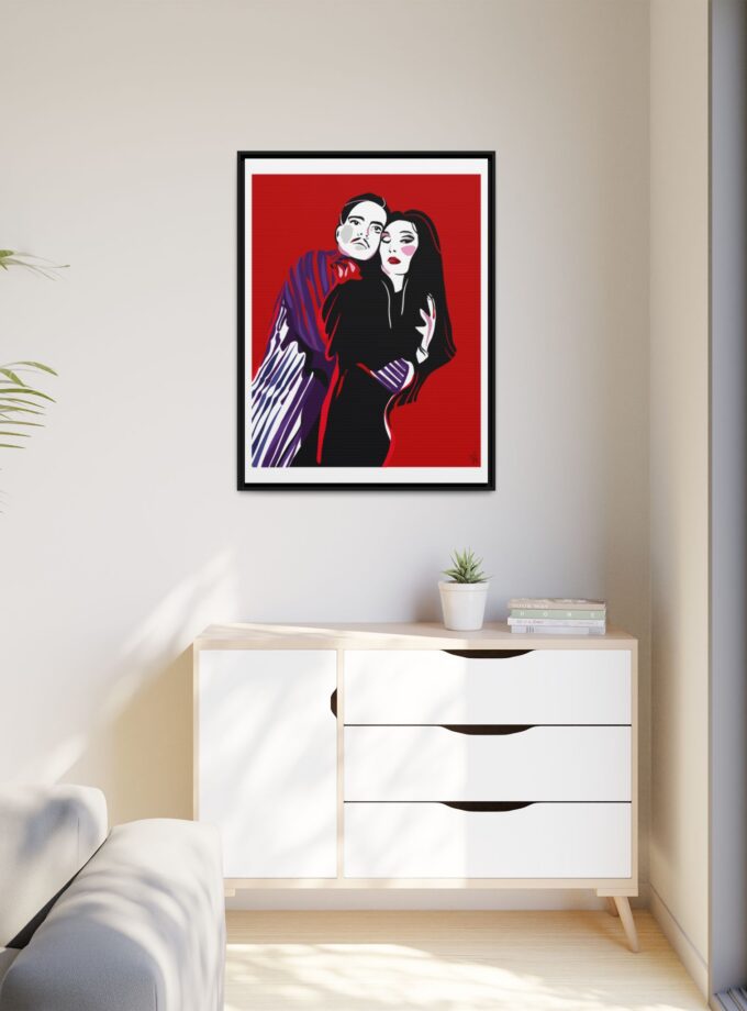 90' Bloody Halloween Canvas, Framed