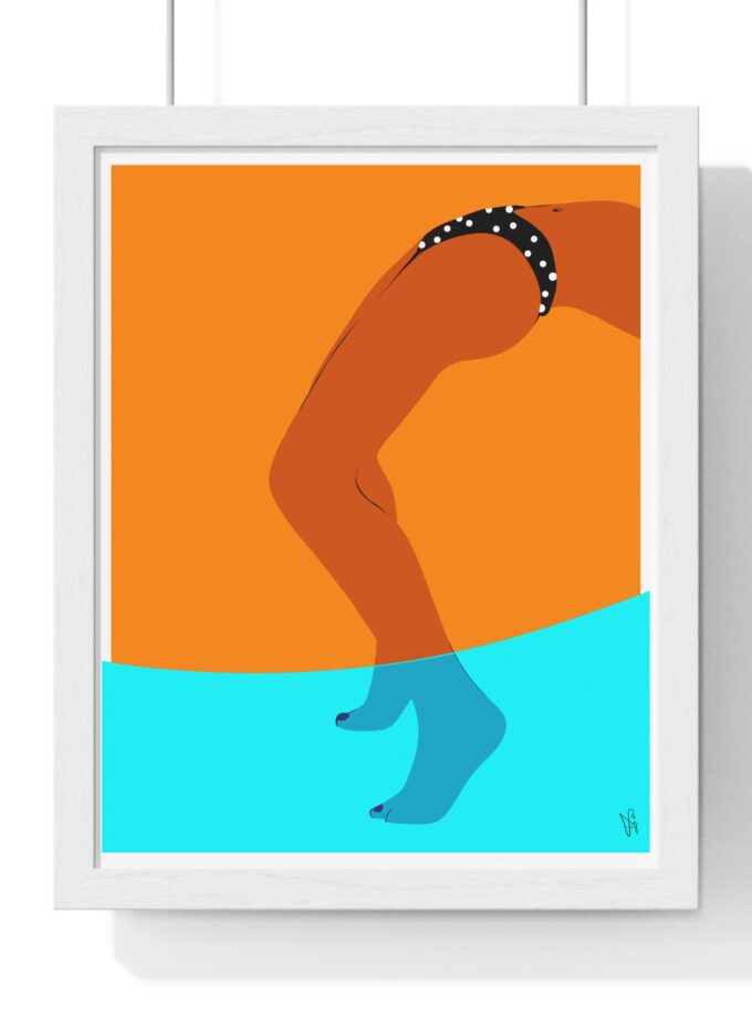 Pool Bridge Poster, Framed