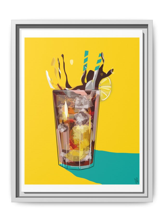 Splash Canvas, Framed