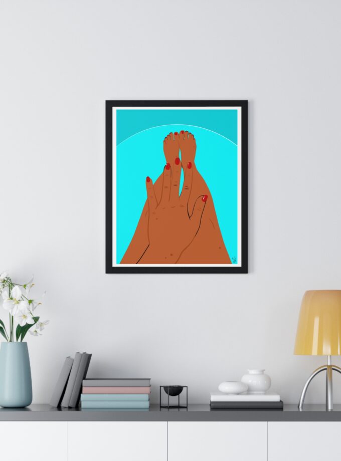 Pool Polish Poster, Framed