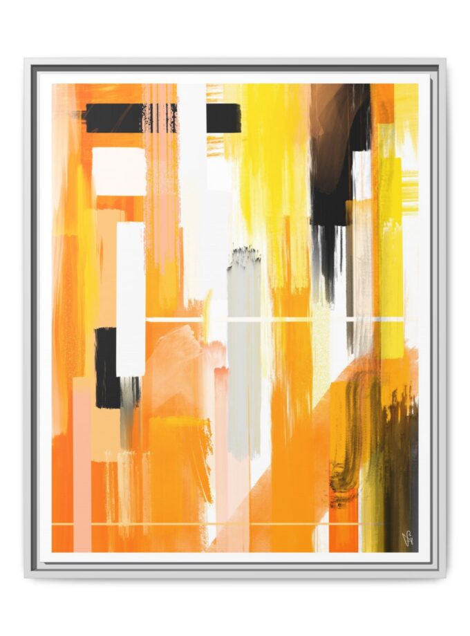 Liquid Gold Canvas, Framed