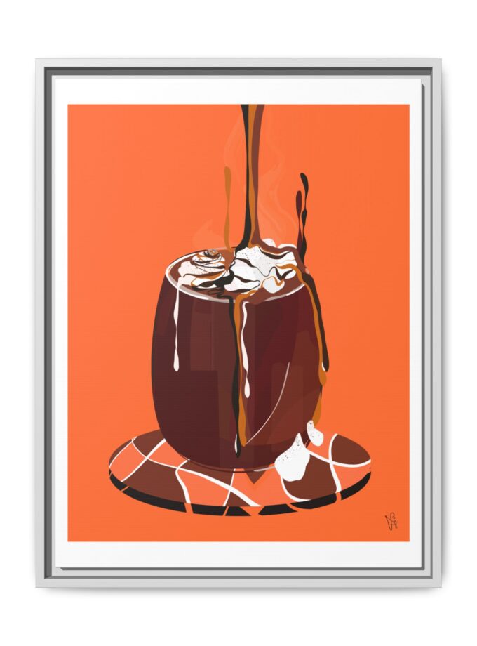 Hot Chocolate Canvas, Framed