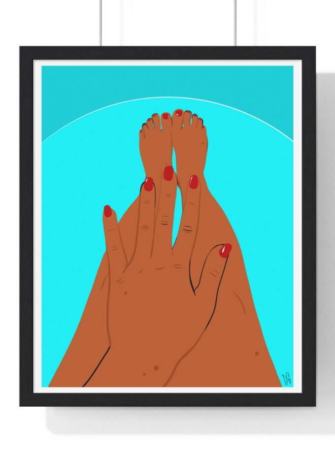 Pool Polish Poster, Framed