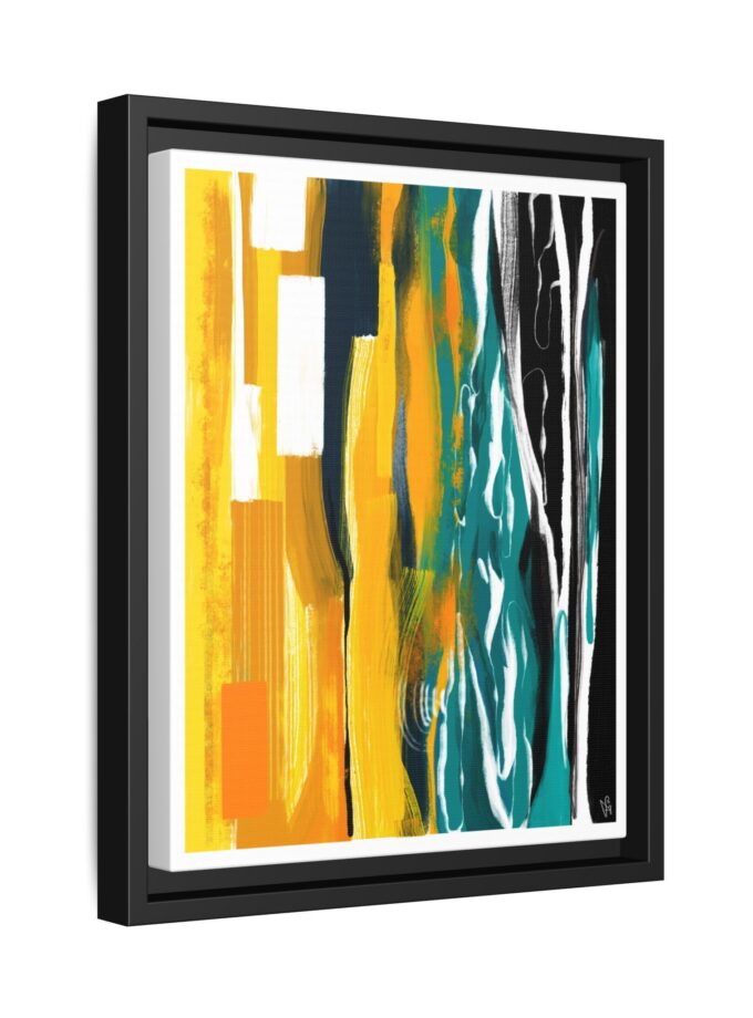 Midnight Swim Canvas, Framed