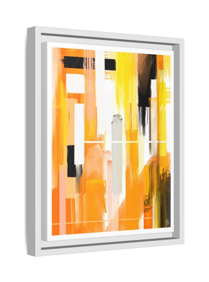 Liquid Gold Canvas, Framed