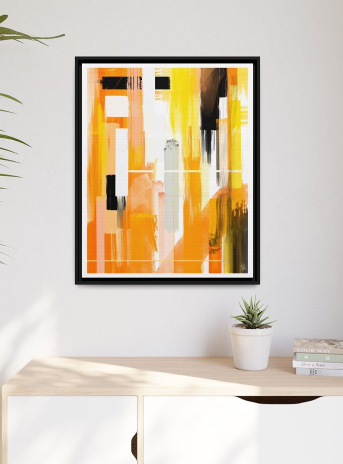 Liquid Gold Canvas, Framed