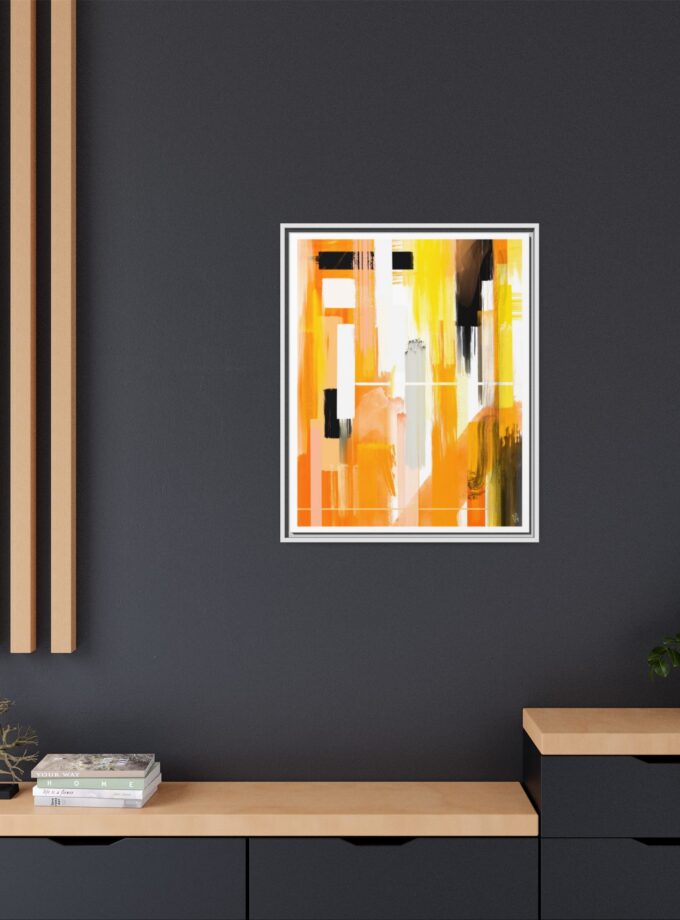 Liquid Gold Canvas, Framed