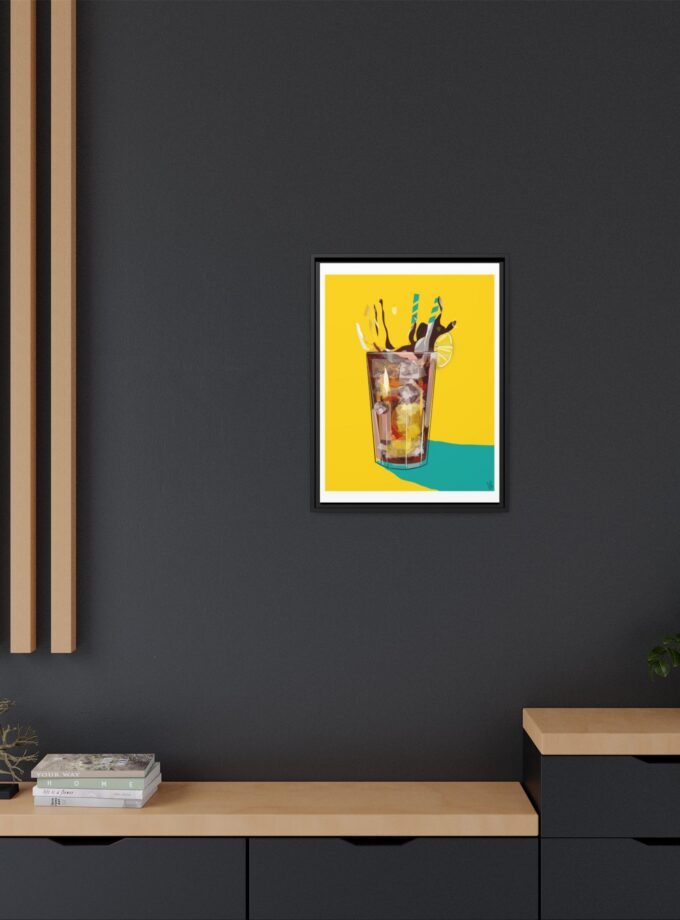 Splash Canvas, Framed