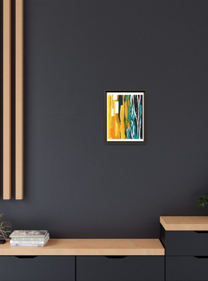 Midnight Swim Canvas, Framed