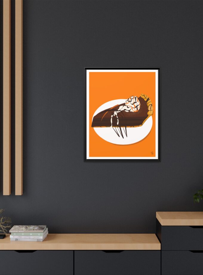 Chocolate Pie Canvas, Framed