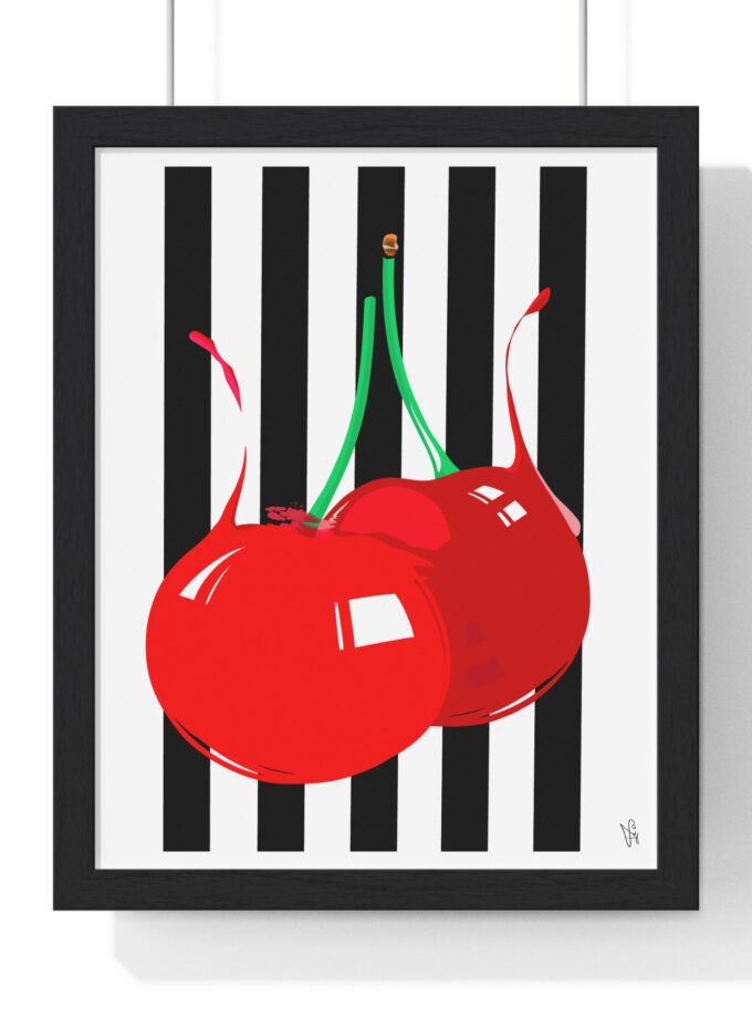 Cherries Poster, Framed