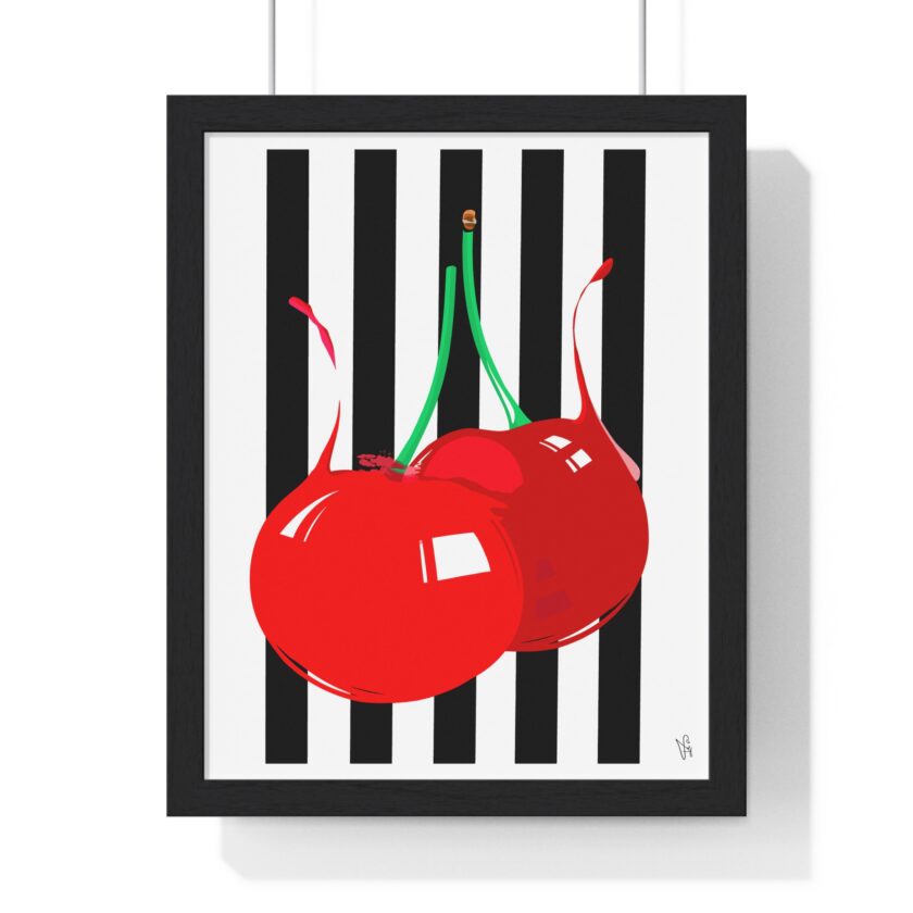 Cherries Poster, Framed