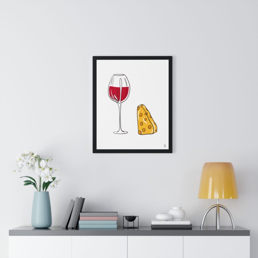 Girl Dinner Poster, Framed - Image 20