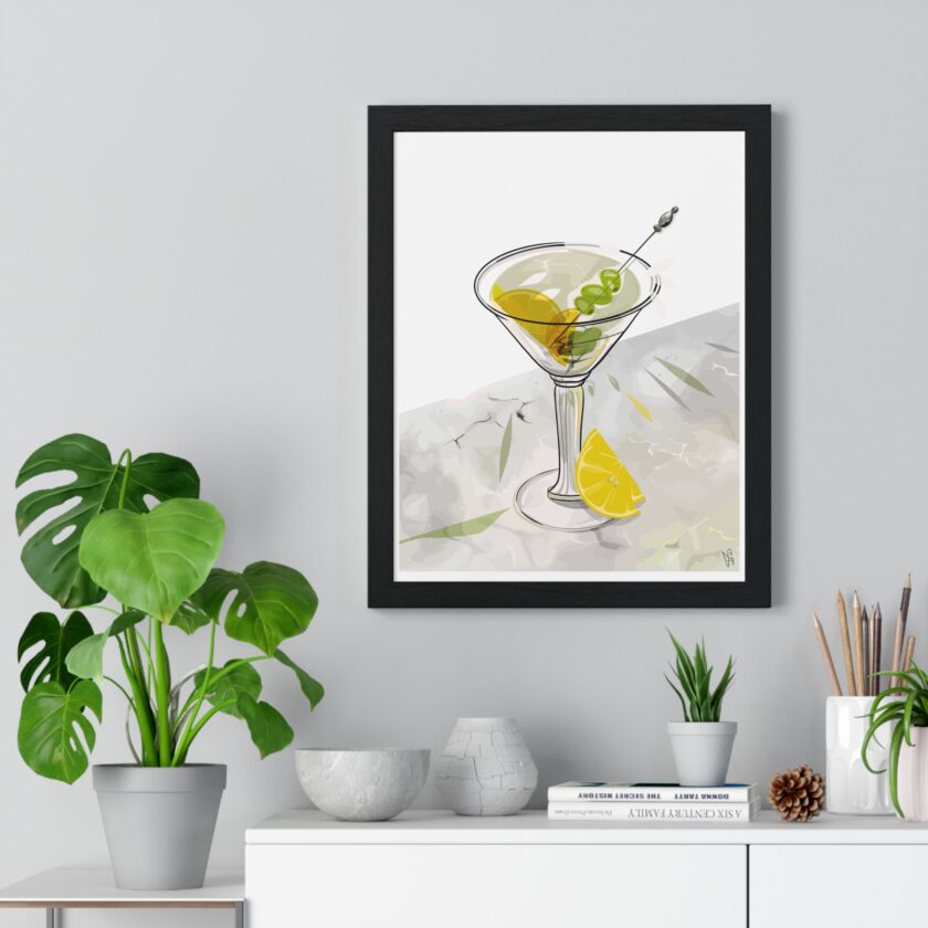 Dirty Martini Poster, Framed - Image 2