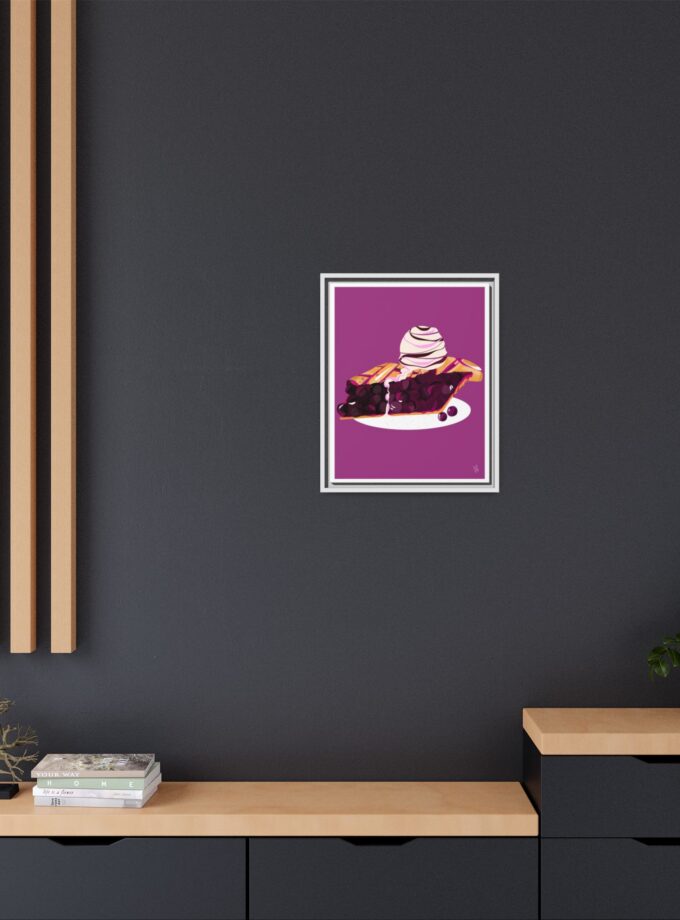 Blueberry Pie Canvas, Framed