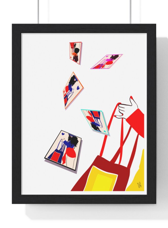 Memory Cards Poster, Framed