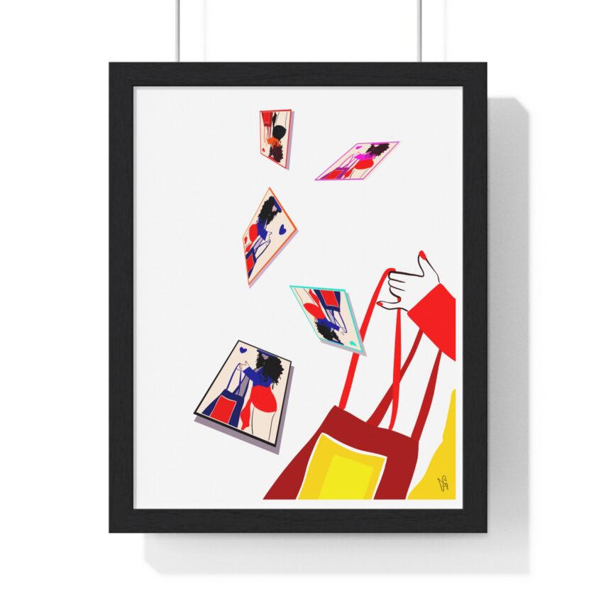 Memory Cards Poster, Framed