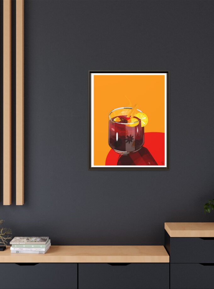 Mulled Wine Canvas, Framed