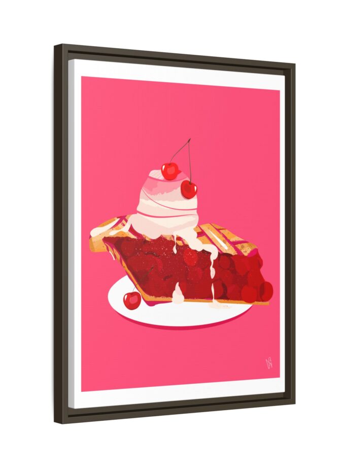 Cherry Pie Canvas, Framed