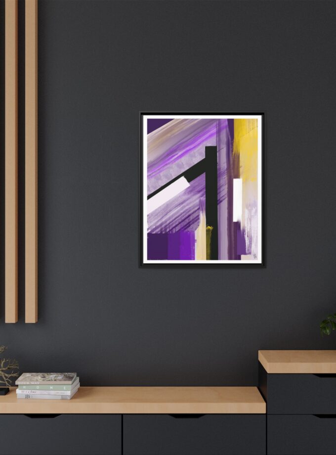 Lilac Canvas, Framed