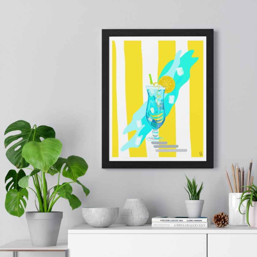 Blue Lagoon Poster, Framed - Image 2