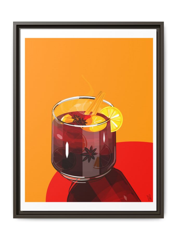 Mulled Wine Canvas, Framed