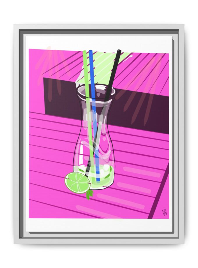 Mojito In Starigrad Canvas, Framed