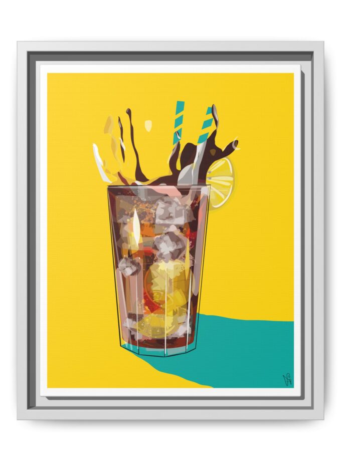 Splash Canvas, Framed