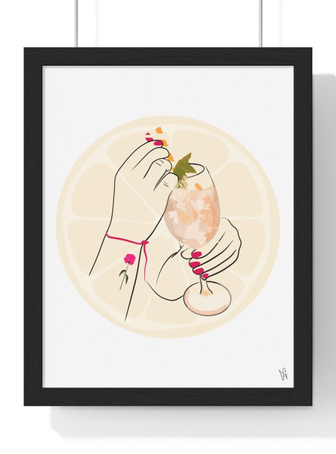 A Toast To Friendship Poster, Framed