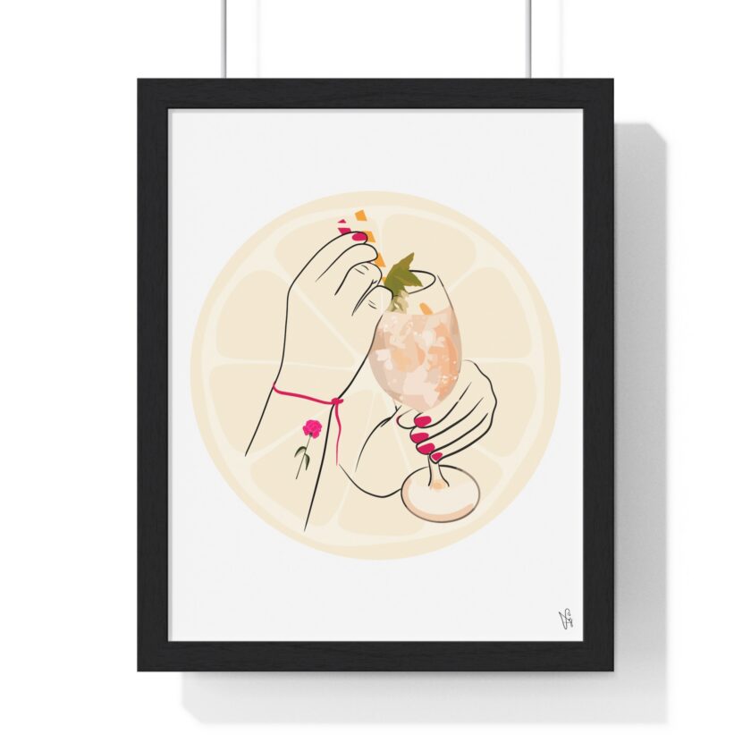 A Toast To Friendship Poster, Framed