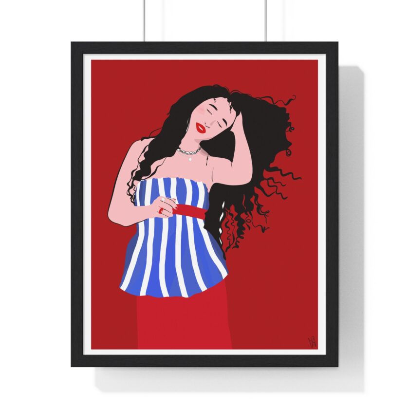 Salty Hair Poster, Framed - Image 19