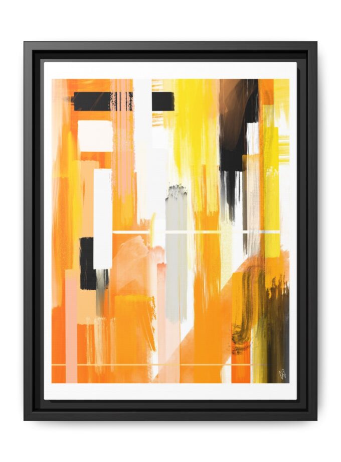 Liquid Gold Canvas, Framed