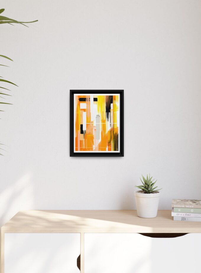 Liquid Gold Canvas, Framed