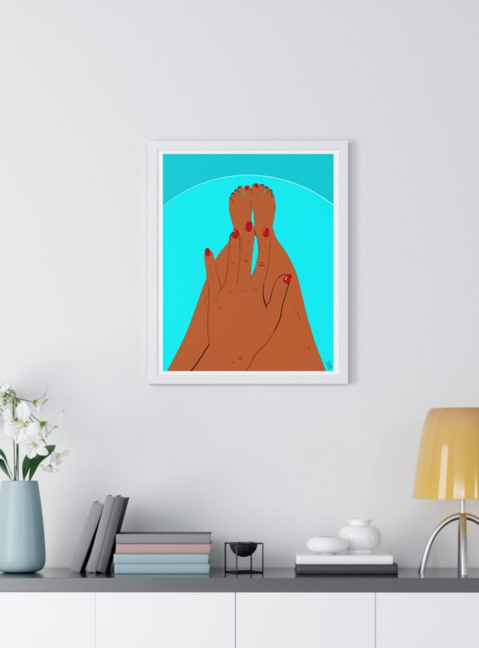 Pool Polish Poster, Framed