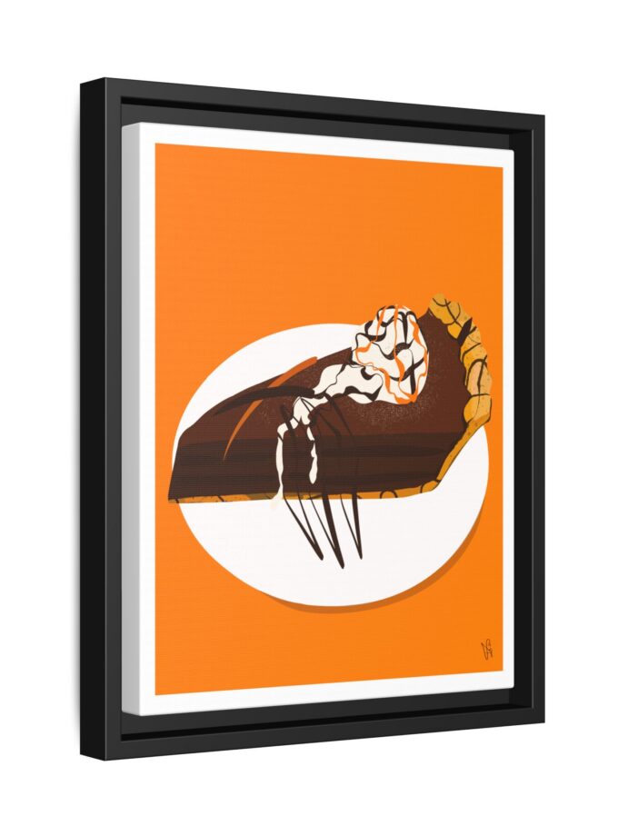 Chocolate Pie Canvas, Framed