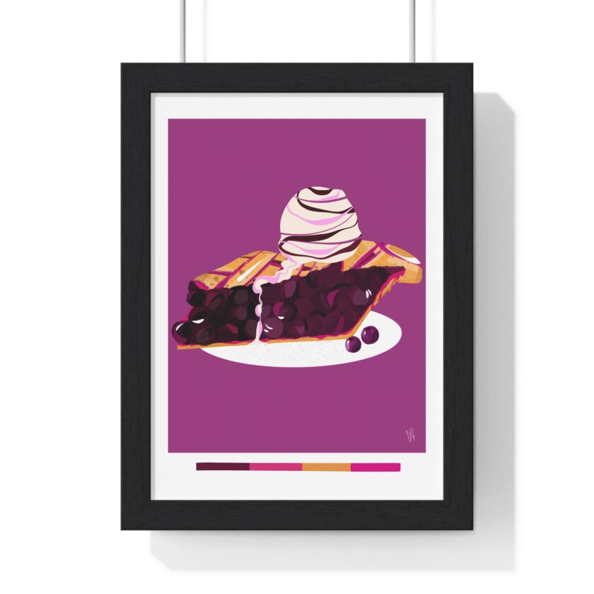 Blueberry Pie Poster, Framed - Image 13