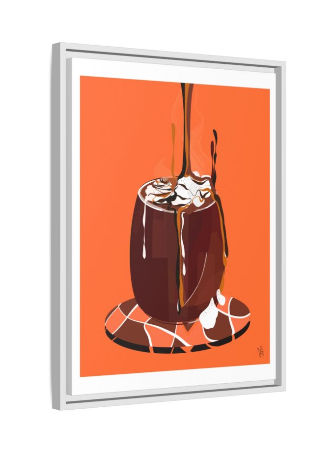 Hot Chocolate Canvas, Framed