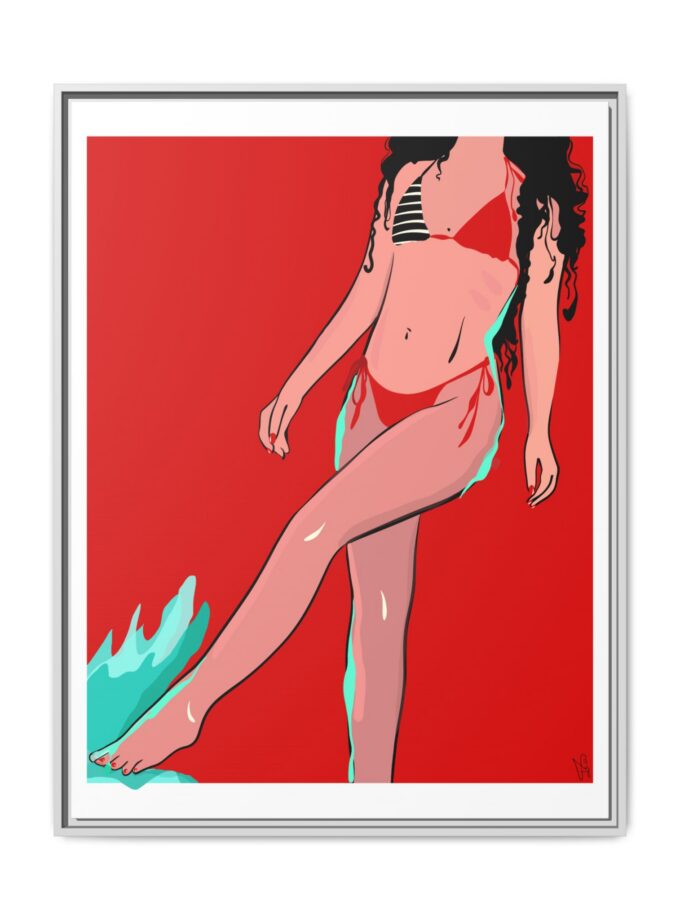 Budva Canvas, Framed