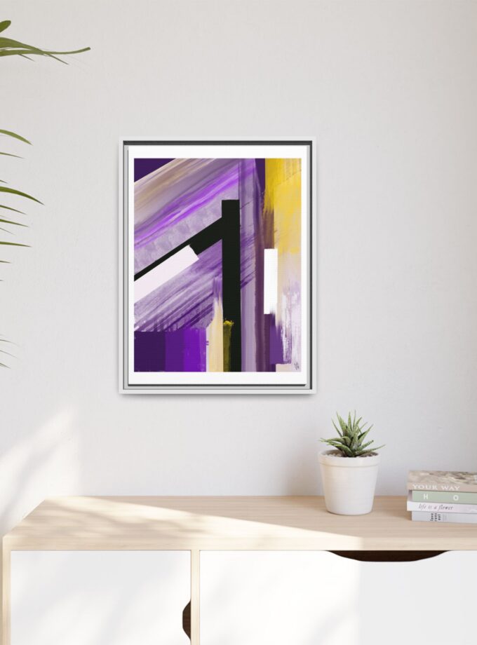 Lilac Canvas, Framed