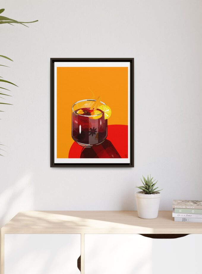 Mulled Wine Canvas, Framed