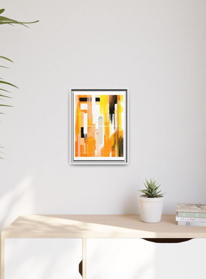 Liquid Gold Canvas, Framed
