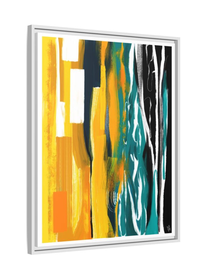 Midnight Swim Canvas, Framed