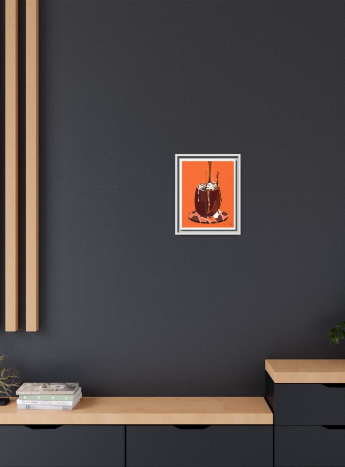 Hot Chocolate Canvas, Framed